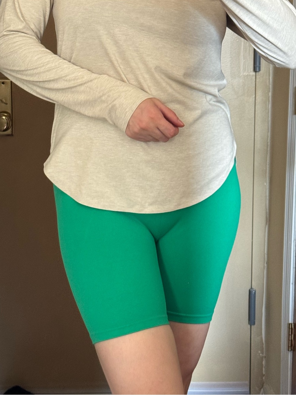 OYSHO Green High-Waisted leggings / Size M